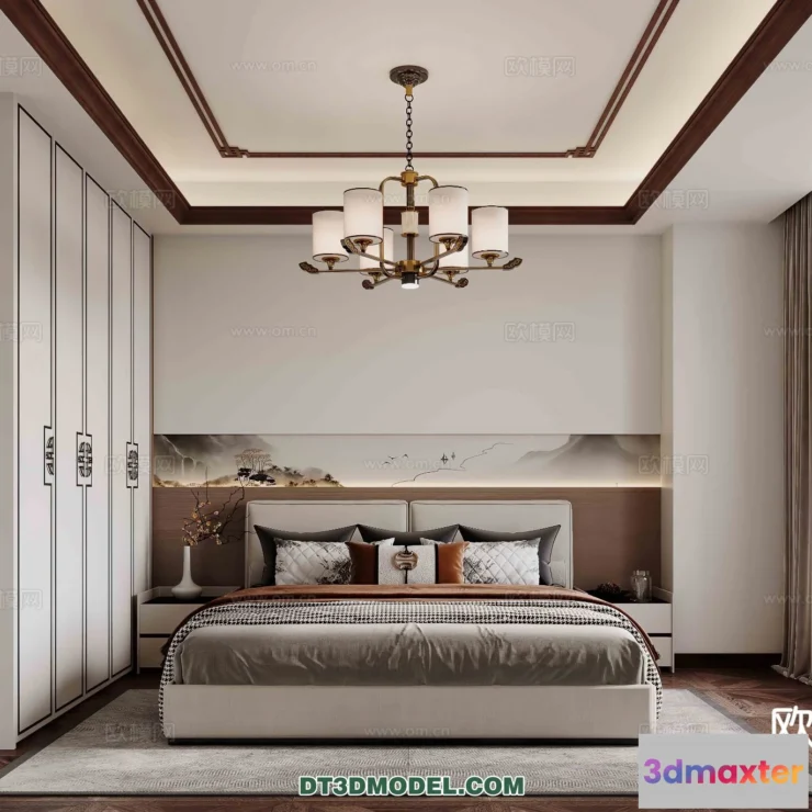 1514882 - Bedroom - Chinese Style - 3D Model For Interior Design - 611 3D Max
