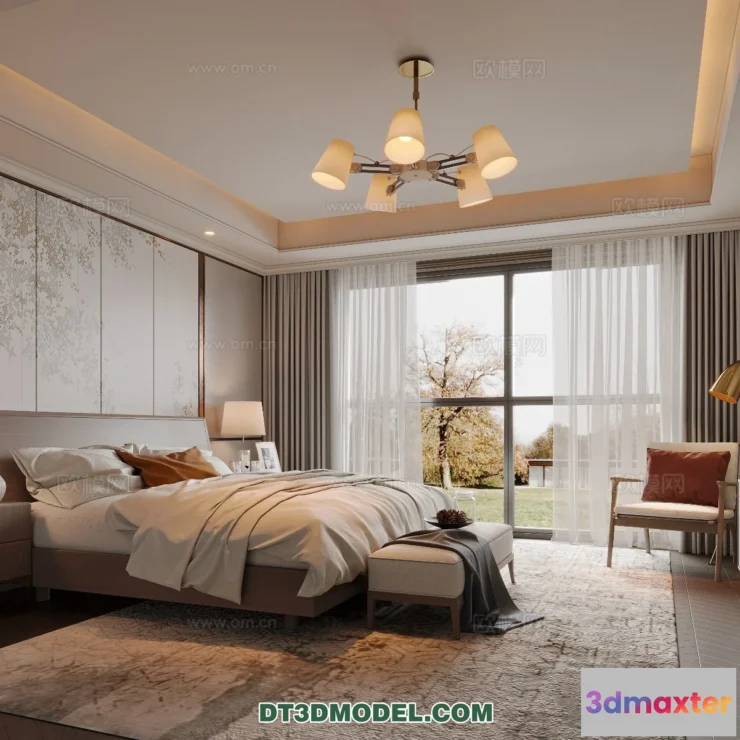 1514908 - Bedroom - Chinese Style - 3D Model For Interior Design - 624 3D Max