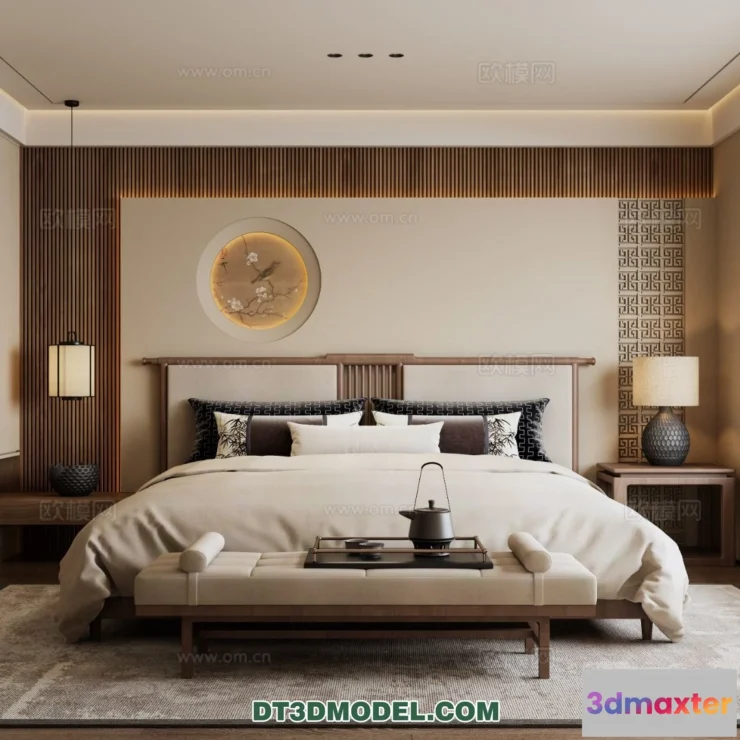 1514922 - Bedroom - Chinese Style - 3D Model For Interior Design - 631 3D Max