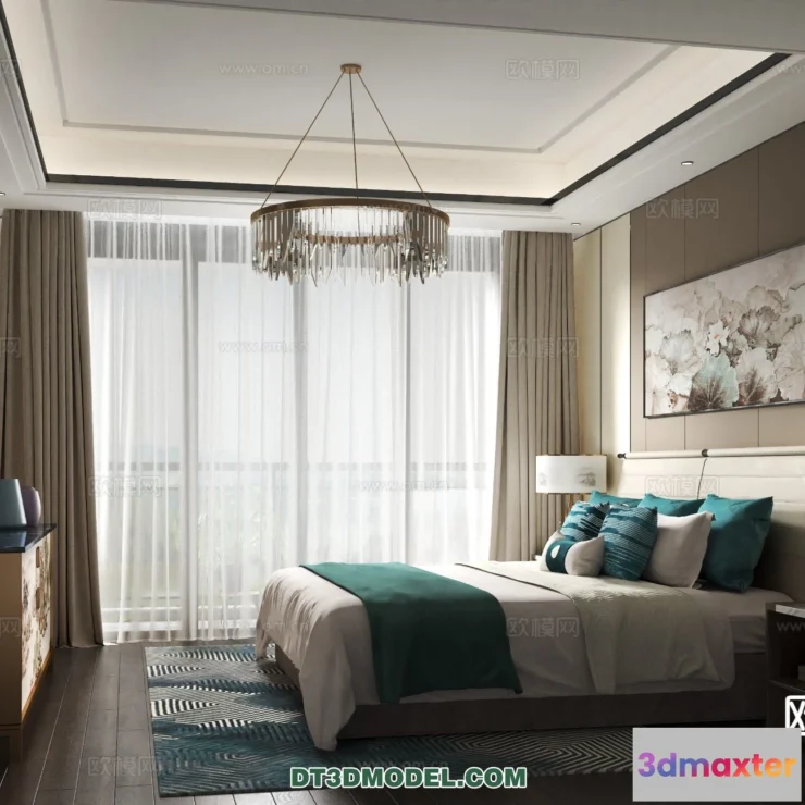 1514932 - Bedroom - Chinese Style - 3D Model For Interior Design - 636 3D Max