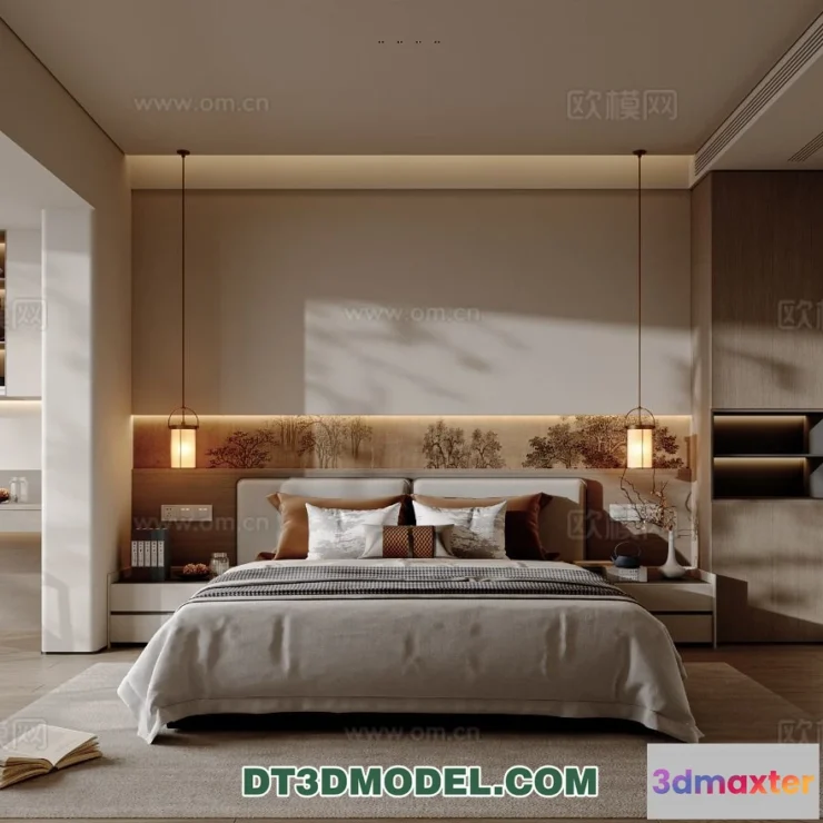 1514972 - Bedroom - Chinese Style - 3D Model For Interior Design - 656 3D Max