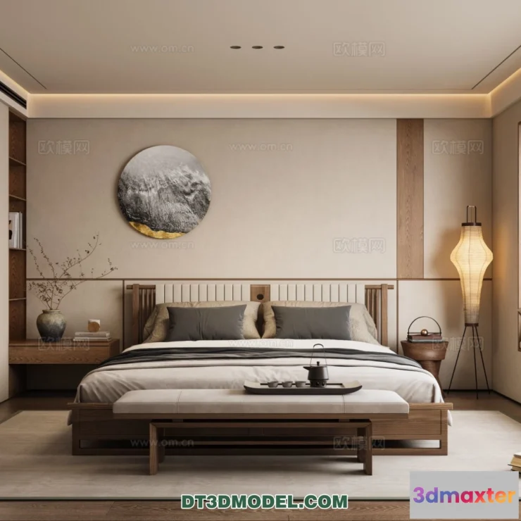 1514980 - Bedroom - Chinese Style - 3D Model For Interior Design - 660 3D Max