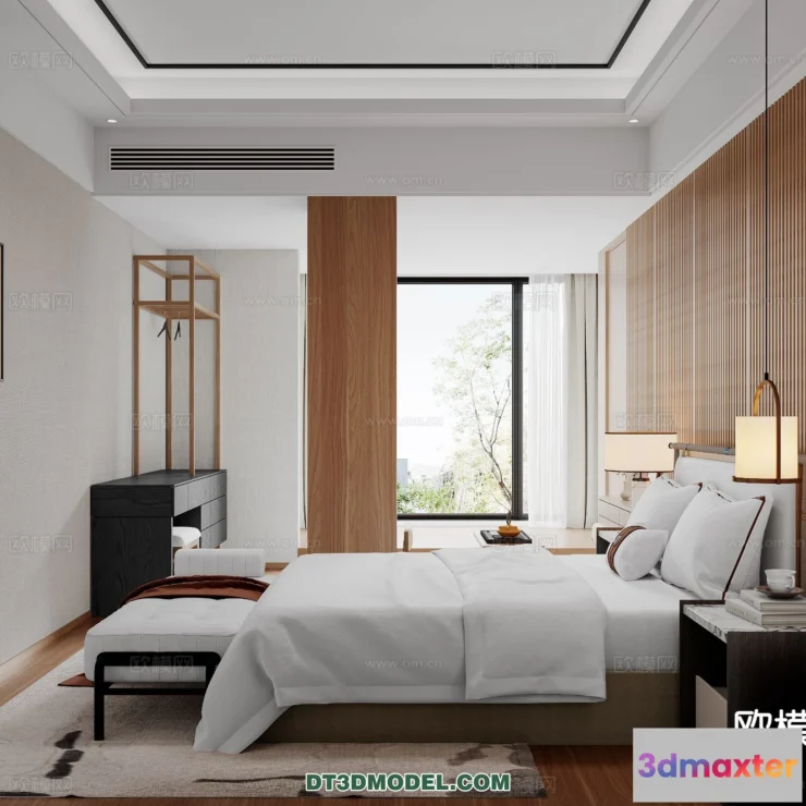 1514988 - Bedroom - Chinese Style - 3D Model For Interior Design - 664 3D Max