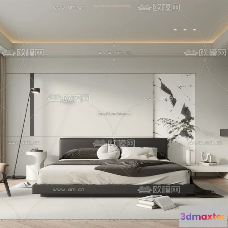 1571004 - Minimalist Style Interior 3D Blocks - Bedroom 3D Model - 211 3D Max