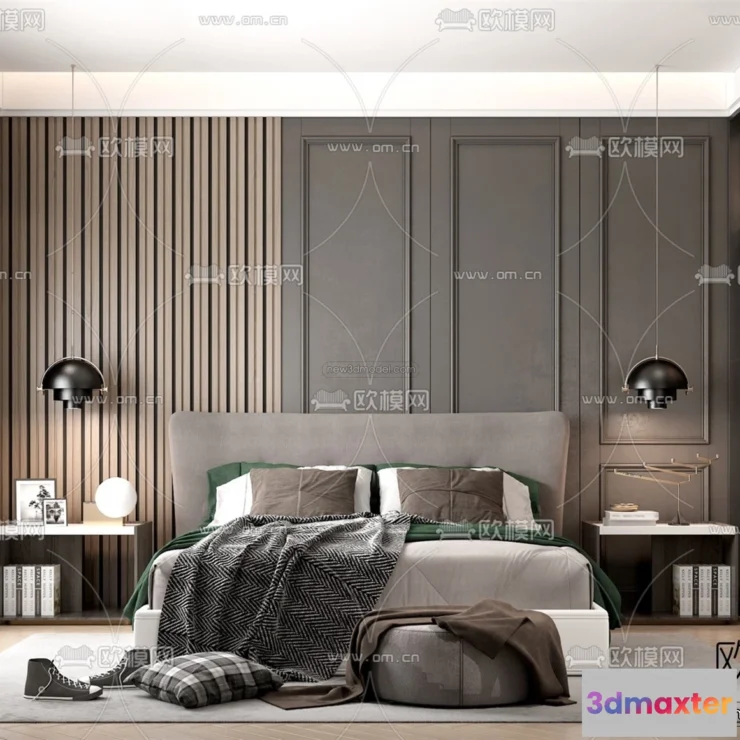 1571084 - Luxury Style Interior 3D Blocks - Bedroom 3D Model - 227 3D Max
