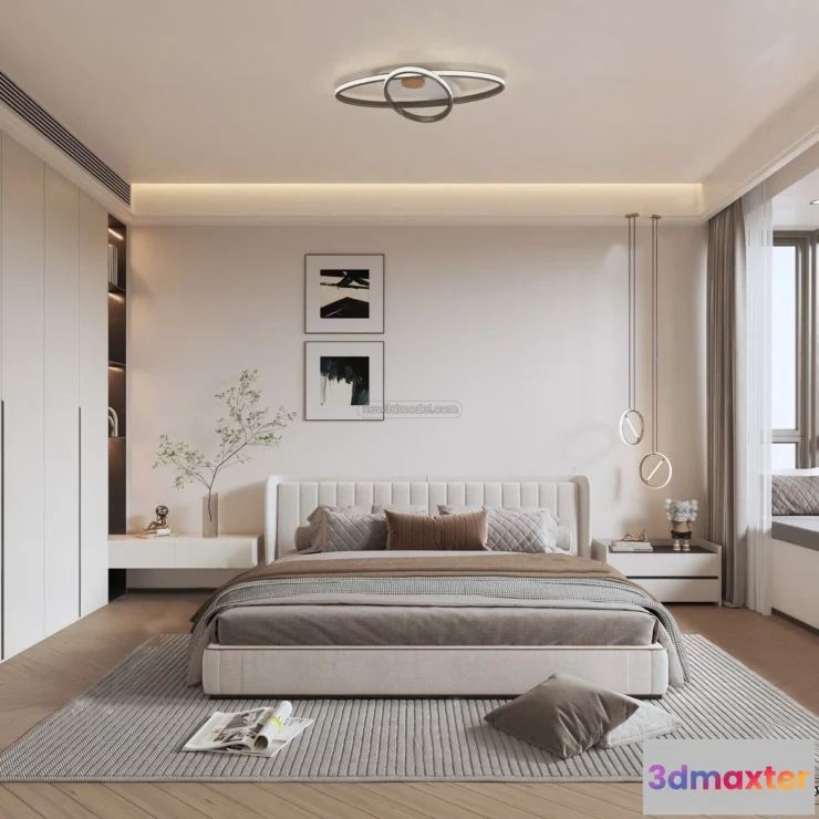 1571180 - Modern Style Interior 3D Blocks - Bedroom 3D Model - 170 3D Max