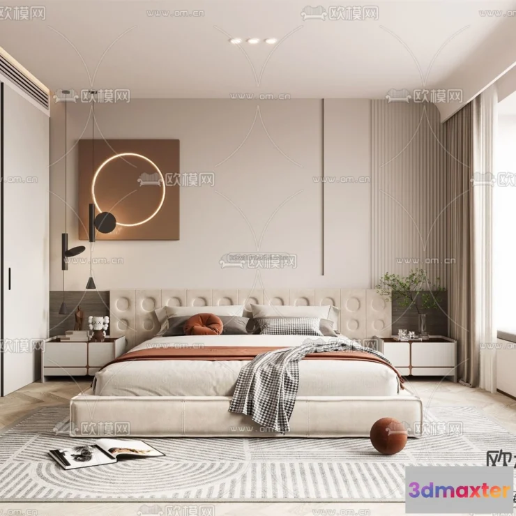 1571192 - Modern Style Interior 3D Blocks - Bedroom 3D Model - 176 3D Max