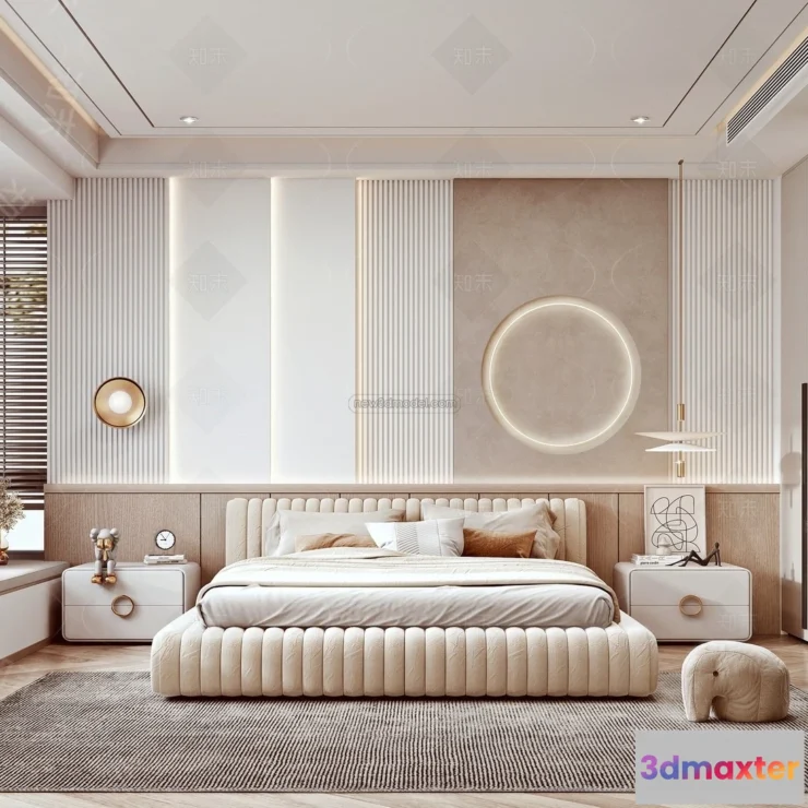 1571204 - Modern Style Interior 3D Blocks - Bedroom 3D Model - 182 3D Max