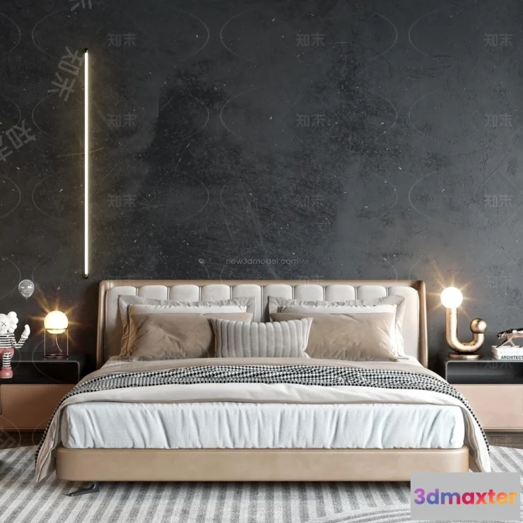 1571218 - Modern Style Interior 3D Blocks - Bedroom 3D Model - 189 3D Max