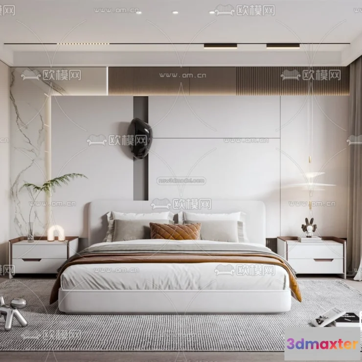 1571222 - Modern Style Interior 3D Blocks - Bedroom 3D Model - 191 3D Max