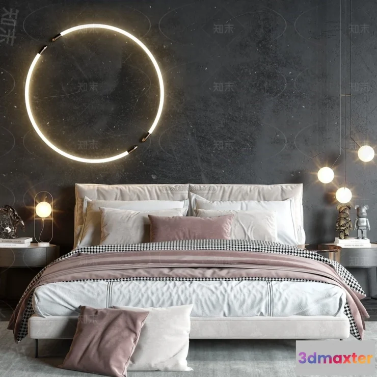 1571248 - Modern Style Interior 3D Blocks - Bedroom 3D Model - 204 3D Max