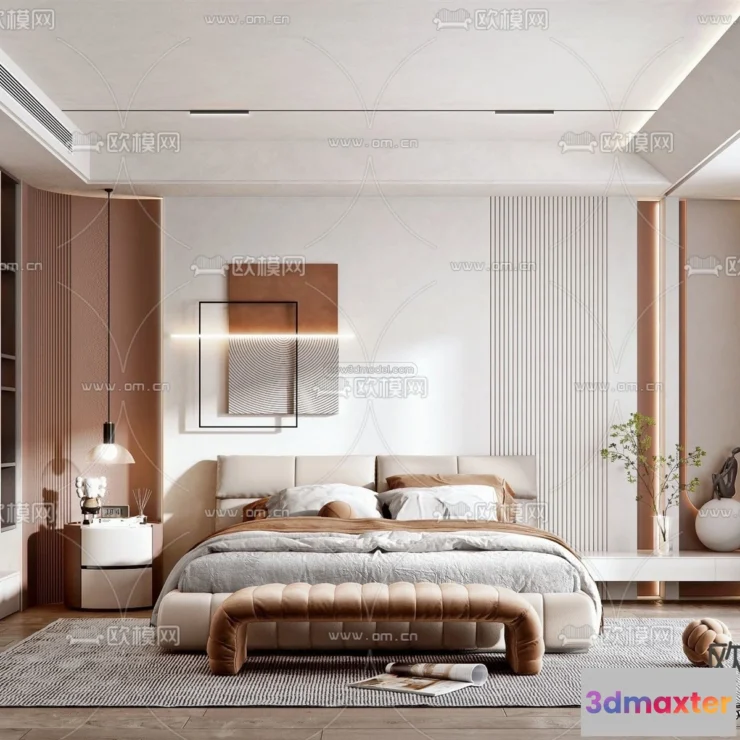 1571258 - Modern Style Interior 3D Blocks - Bedroom 3D Model - 209 3D Max