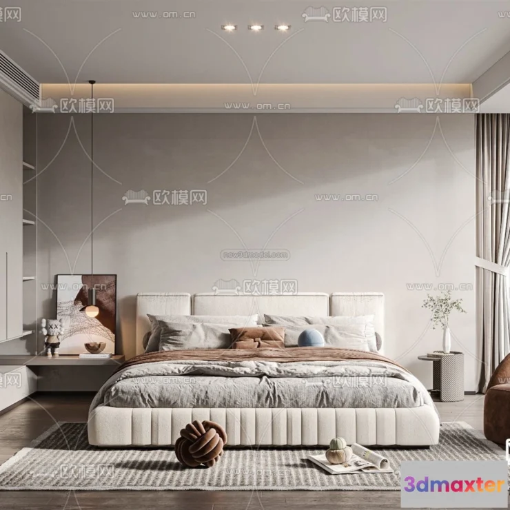 1571270 - Modern Style Interior 3D Blocks - Bedroom 3D Model - 215 3D Max