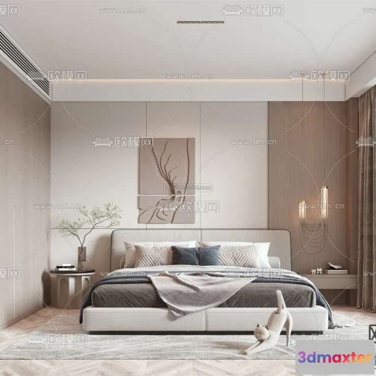 1571288 - Modern Style Interior 3D Blocks - Bedroom 3D Model - 224 3D Max