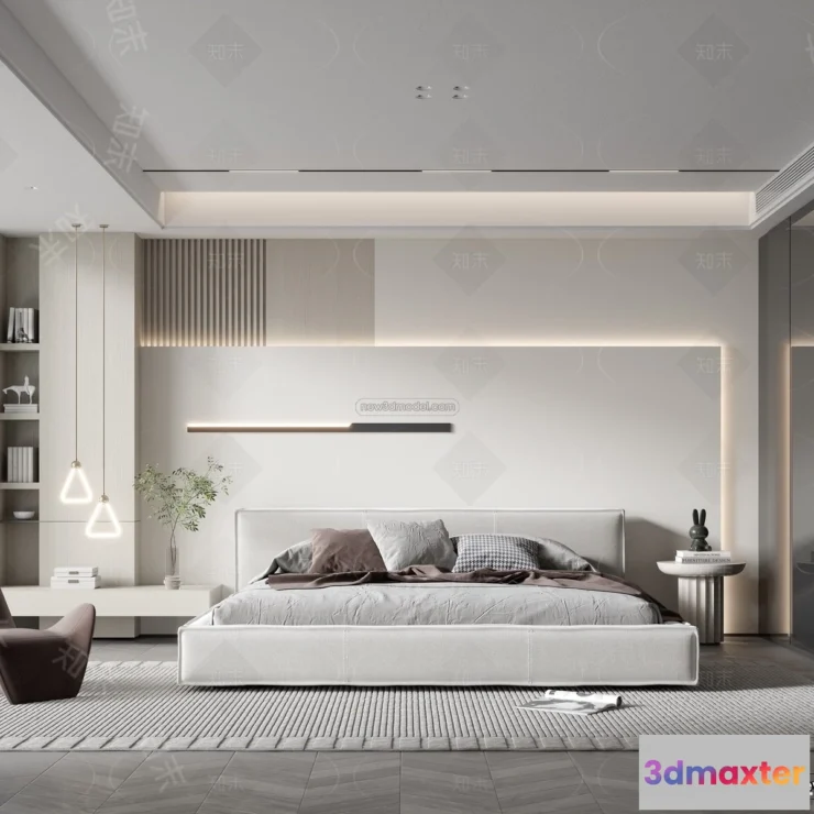 1571332 - Modern Style Interior 3D Blocks - Bedroom 3D Model - 246 3D Max