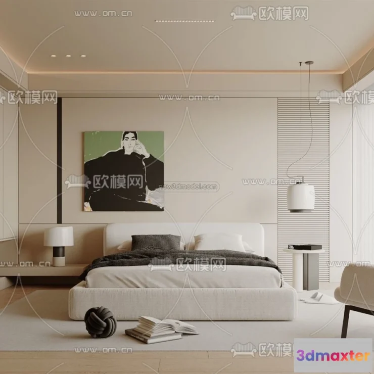 1571334 - Modern Style Interior 3D Blocks - Bedroom 3D Model - 247 3D Max