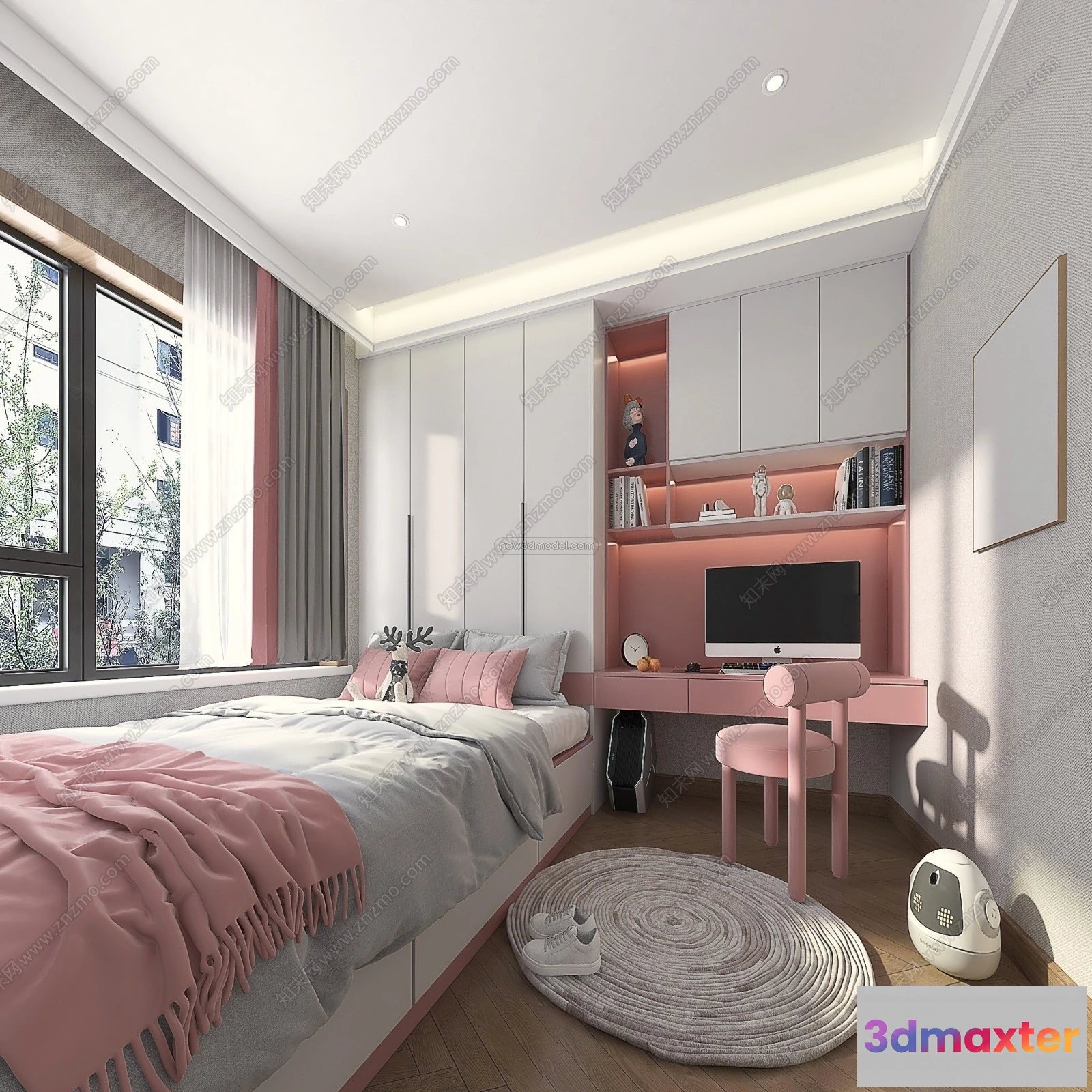 1571362 - Modern Style Interior 3D Blocks - Bedroom 3D Model - 261 3D Max