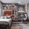 1571364 - Modern Style Interior 3D Blocks - Bedroom 3D Model - 262 3D Max