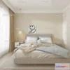 1571378 - Cream Style Interior 3D Blocks - Bedroom 3D Model - 191 3D Max