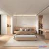 1571382 - Cream Style Interior 3D Blocks - Bedroom 3D Model - 193 3D Max
