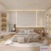1571390 - Cream Style Interior 3D Blocks - Bedroom 3D Model - 197 3D Max