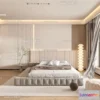 1571432 - Cream Style Interior 3D Blocks - Bedroom 3D Model - 218 3D Max