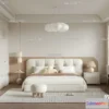 1571434 - Cream Style Interior 3D Blocks - Bedroom 3D Model - 219 3D Max