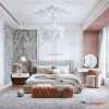 1571440 - Cream Style Interior 3D Blocks - Bedroom 3D Model - 222 3D Max