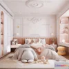 1571444 - Cream Style Interior 3D Blocks - Bedroom 3D Model - 224 3D Max