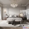 1571450 - Cream Style Interior 3D Blocks - Bedroom 3D Model - 227 3D Max