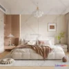 1571482 - Cream Style Interior 3D Blocks - Bedroom 3D Model - 243 3D Max