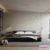 1572188 - 3D Scene of Gray Style Bedroom - 3D Model - 104 3D Max