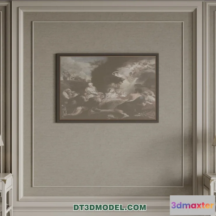 1579304 - 3D Model of Headboard - Bedroom Decoration 3D - 102 3D Max