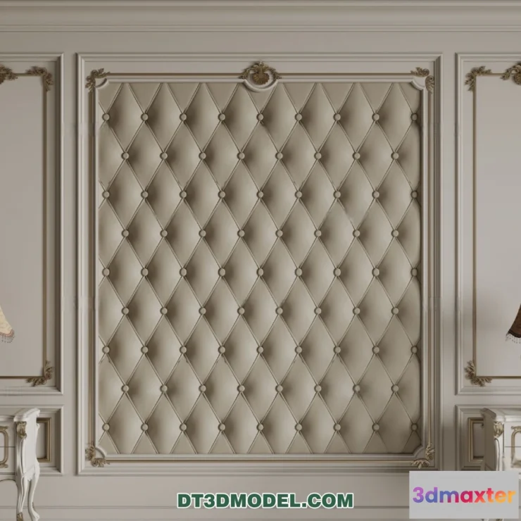 1579342 - 3D Model of Headboard - Bedroom Decoration 3D - 121 3D Max
