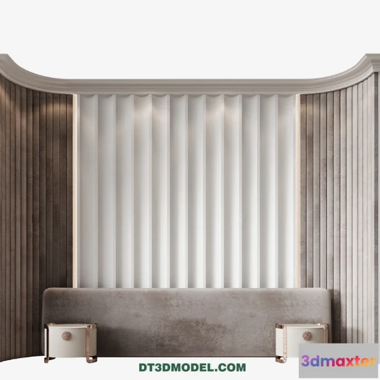 1579462 - 3D Model of Headboard - Bedroom Decoration 3D - 181 3D Max