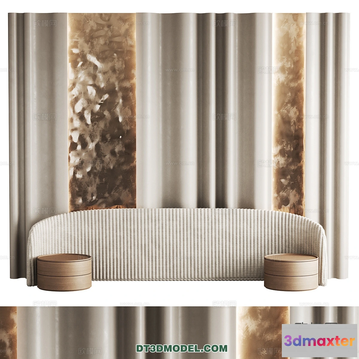 1579506 - 3D Model of Headboard - Bedroom Decoration 3D - 203 3D Max