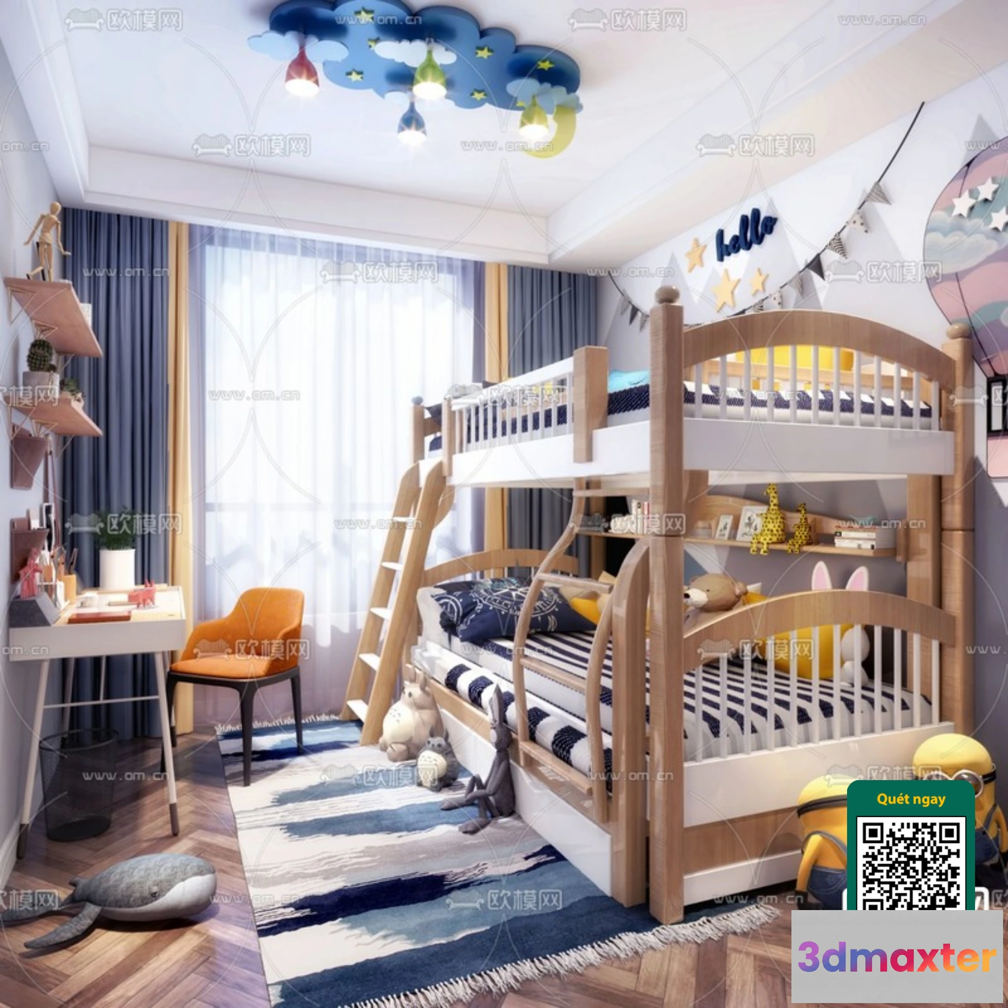 1249504 - CHILDROOM SETS - VRAY  CORONA - 3D MODEL - 5876