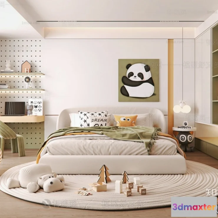 1366136 - Children Room 3D Interior Scene - 3D Models - 270 3D Max