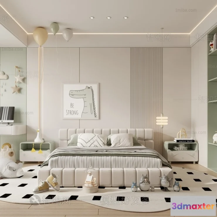 1366351 - Children Room 3D Interior Scene - 3D Models - 273 3D Max