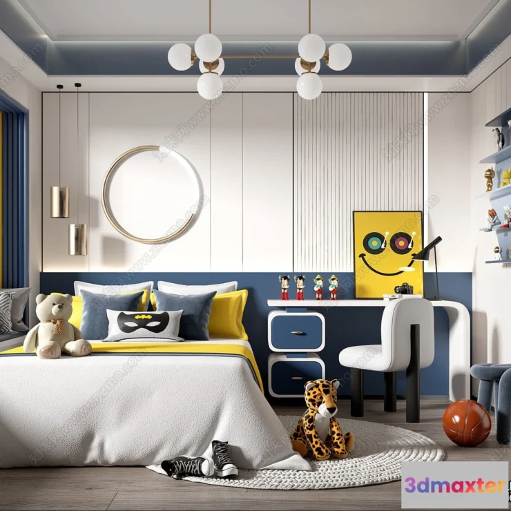 1366627 - Children Room 3D Interior Scene - 3D Models - 277 3D Max