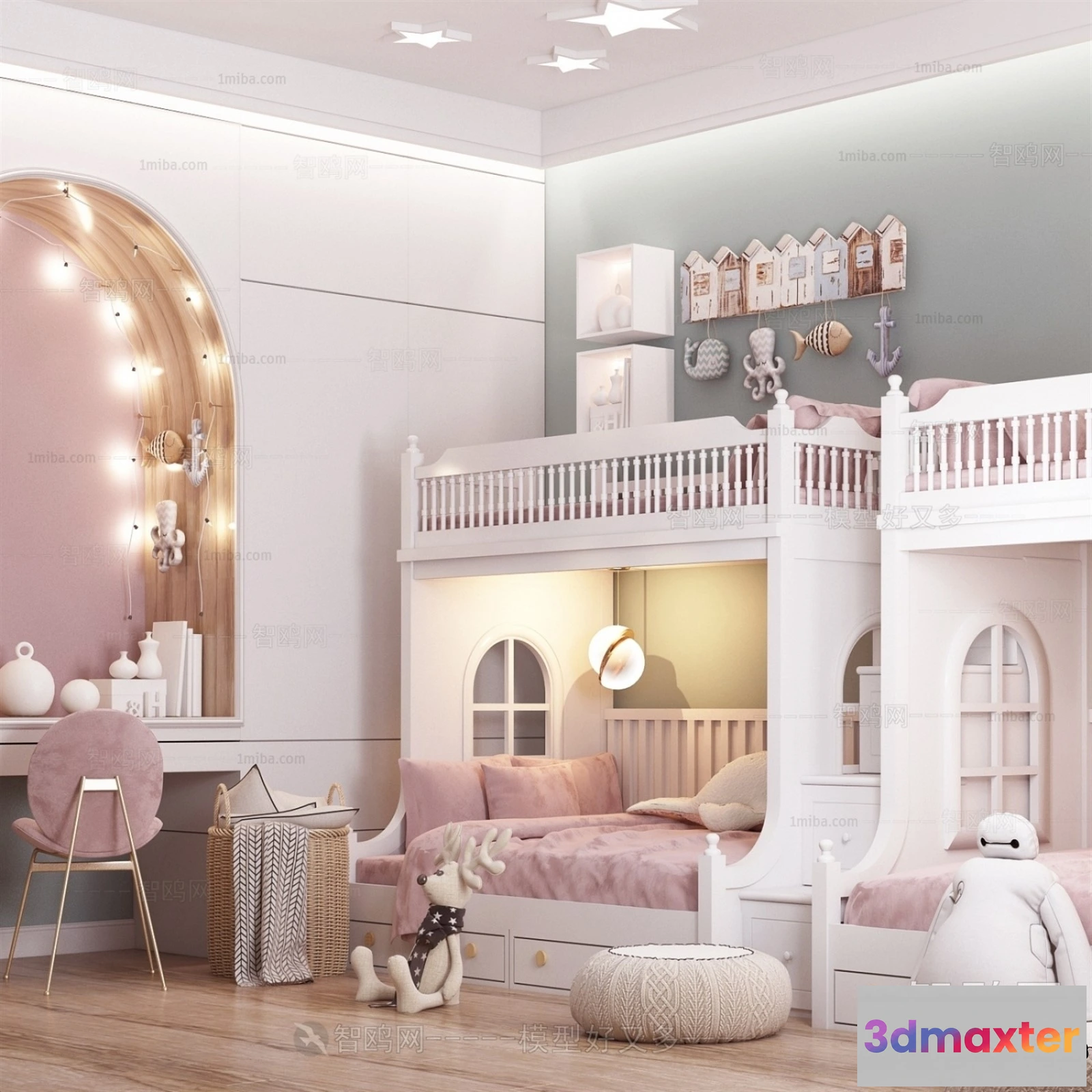 1366900 - Children Room 3D Interior Scene - 3D Models - 281 3D Max