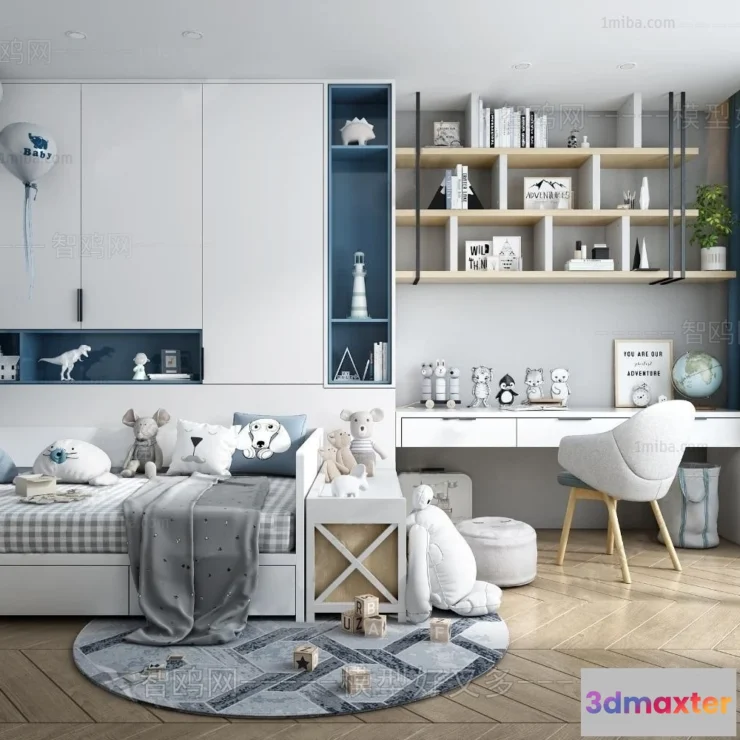 1367045 - Children Room 3D Interior Scene - 3D Models - 283 3D Max