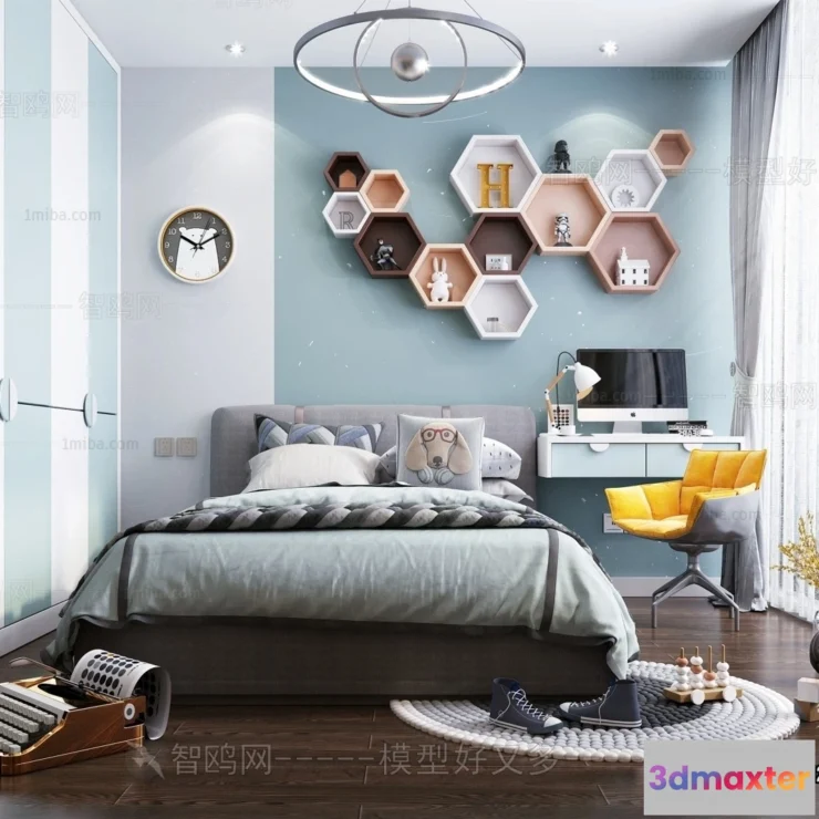 1367246 - Children Room 3D Interior Scene - 3D Models - 286 3D Max