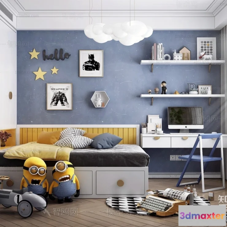 1367377 - Children Room 3D Interior Scene - 3D Models - 288 3D Max