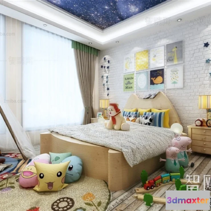 1367499 - Children Room 3D Interior Scene - 3D Models - 290 3D Max
