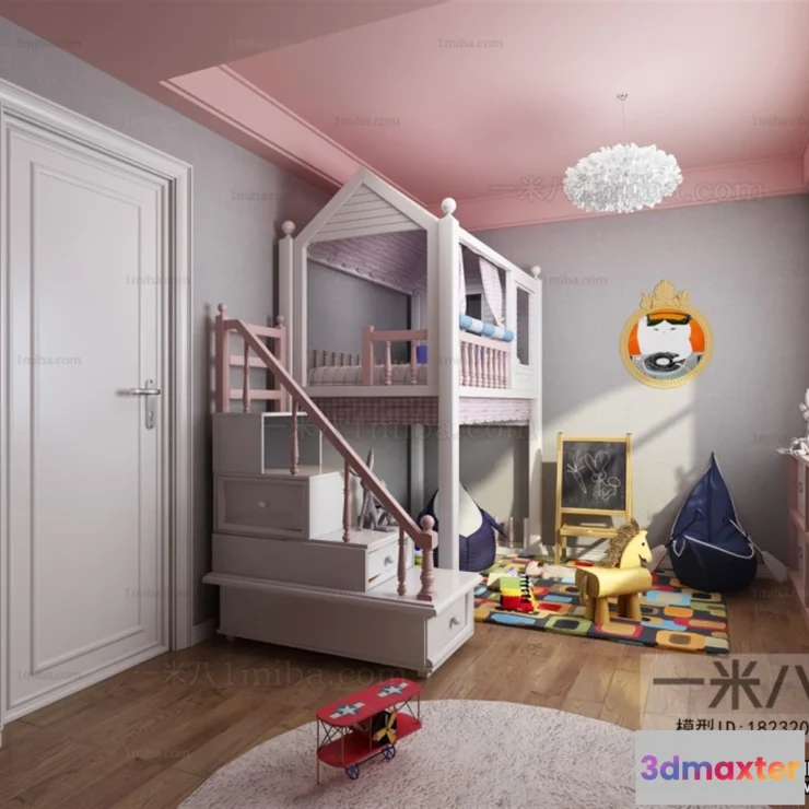 1367569 - Children Room 3D Interior Scene - 3D Models - 291 3D Max