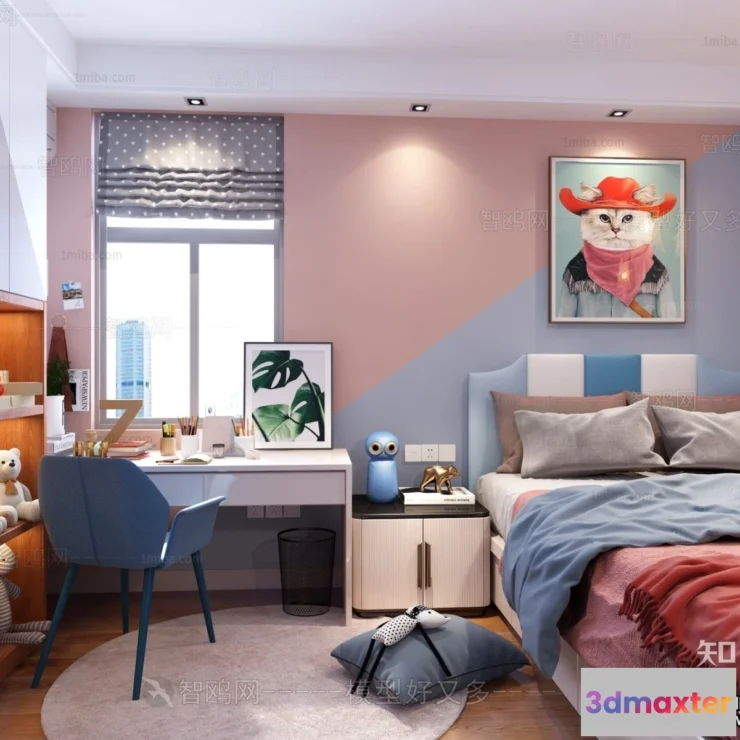 1368162 - Children Room 3D Interior Scene - 3D Models - 300 3D Max