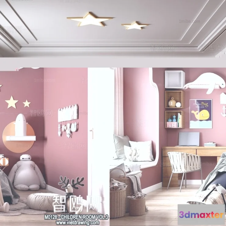 1368456 - Children Room 3D Interior Scene - 3D Models - 304 3D Max