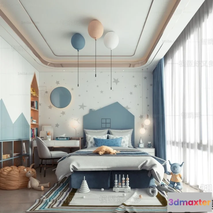 1368633 - Children Room 3D Interior Scene - 3D Models - 307 3D Max