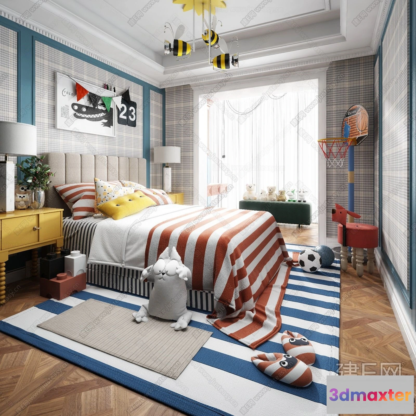 1368996 - Children Room 3D Interior Scene - 3D Models - 312 3D Max
